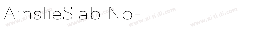 AinslieSlab No字体转换